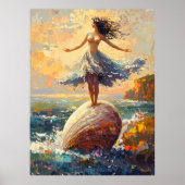 Impressionist Inspiriert Geburt der Venus Poster (Vorne)