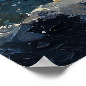 Impressionist Inspiriert Great Wave Poster (Ecke)