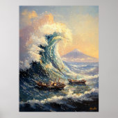 Impressionist Inspiriert Great Wave Poster (Vorne)