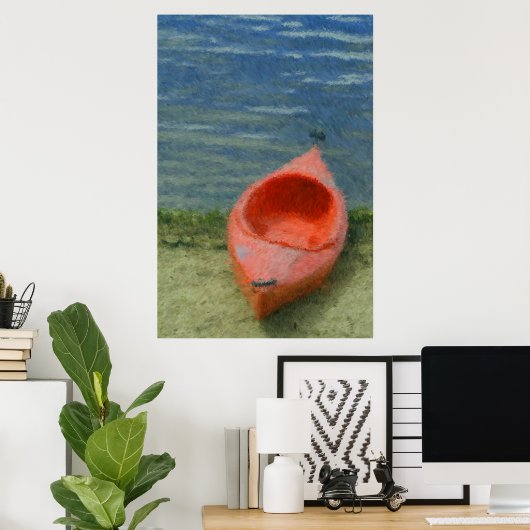Impressionist Kayak Print Poster (Heimbüro)