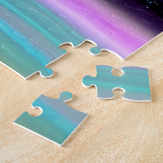 Impressionist kosmischer Phantastischer Lila Unive Puzzle (Seite)