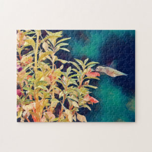 Impressionist Künstlerisch Dramatisches Hummingbir Puzzle