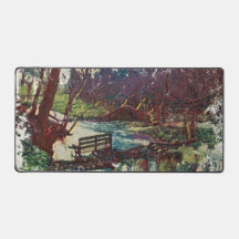 Impressionist Lakeside Bench at Willow Hall Dam