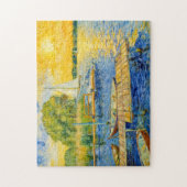 Impressionist Lakeside Pier on the Wannsee with Bo Puzzle (Vertikal)