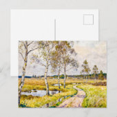 Impressionist Landscape of Worpswede in the Teufel Postkarte (Vorne/Hinten)