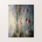 Impressionist Lily Pads on Pond Puzzle (Vertikal)