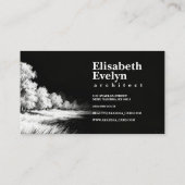 Impressionist Lines - Landscape 543 Visitenkarte (Rückseite)