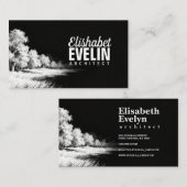 Impressionist Lines - Landscape 543 Visitenkarte (Vorne/Hinten)