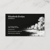 Impressionist Lines - Landscape g432 Visitenkarte (Rückseite)