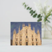 Impressionist Milano Duomo Postkarte (Stehend Vorderseite)