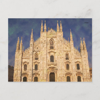Impressionist Milano Duomo Postkarte