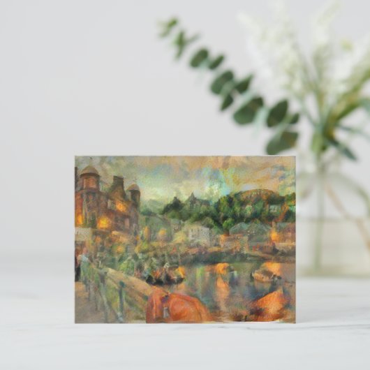 Impressionist Oban Feiertagspostkarte (Stehend Vorderseite)