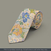 Impressionist Pastel Floral Necktie Krawatte