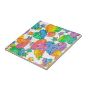 Impressionist Pastel Valentine Hearts Fliese (Seite)