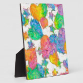 Impressionist Pastel Valentine Hearts Fotoplatte (Seite)