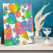 Impressionist Pastel Valentine Hearts Fotoplatte (Seite)