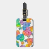 Impressionist Pastel Valentine Hearts Gepäckanhänger (Vorderseite vertikal)