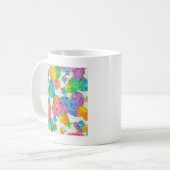 Impressionist Pastel Valentine Hearts Kaffeetasse (Vorderseite Links)