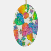 Impressionist Pastel Valentine Hearts Keramik Ornament (Rechts)