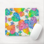 Impressionist Pastel Valentine Hearts Mousepad (Mit Mouse)