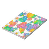 Impressionist Pastel Valentine Hearts Notizblock (Rotiert)