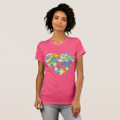 Impressionist Pastel Valentine Hearts T-Shirt (Vorne ganz)
