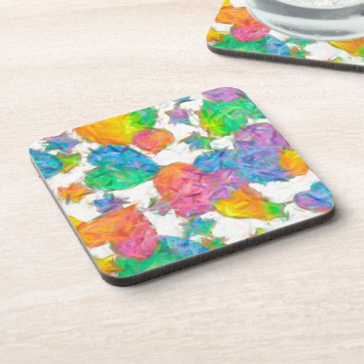 Impressionist Pastel Valentine Hearts Untersetzer (Linke Seite)