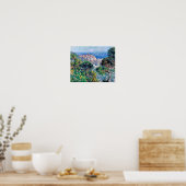 Impressionist People Monet View von Bordighera Fam Poster (Küche)