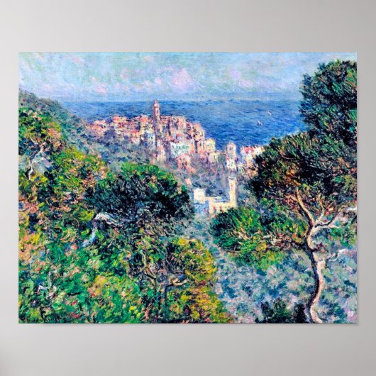 Impressionist People Monet View von Bordighera Fam Poster (Vorne)