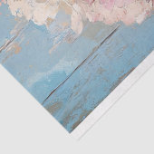 Impressionist Pink Blume Blue Vase Decoupage Seidenpapier (Ausschnitt)