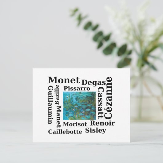 Impressionist Postkarte (Stehend Vorderseite)