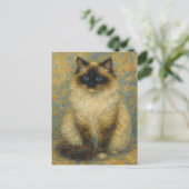 Impressionist Ragdoll Postkarte (Stehend Vorderseite)