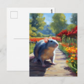 Impressionist Rattenart Postkarte (Vorne/Hinten)