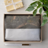 Impressionist Schmetterling und rosa Blume Dekoupa Seidenpapier (Geschenk)