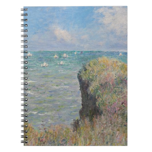 Impressionist Seaside Cliff Spiral Notebook Notizblock (Vorderseite)