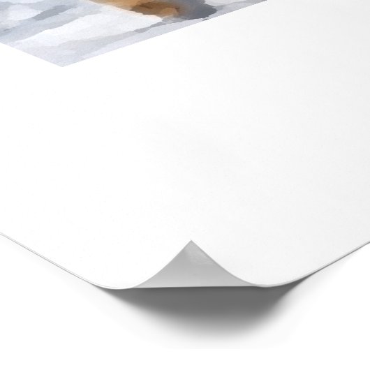 Impressionist Sharpei Poster (Ecke)