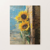 Impressionist Sonnenblumen Malerei Puzzle (Vertikal)