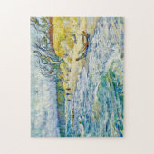 Impressionist Stormy Baltic Sea at the Weststrand  Puzzle (Vertikal)