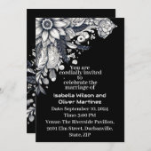 Impressionist Sun Blume künstlerischen Ausdruck Einladung (Vorne/Hinten)