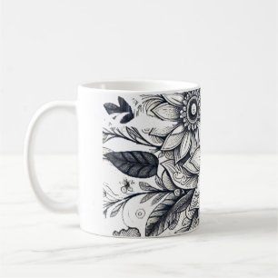 Impressionist Sun Blume künstlerischen Ausdruck Kaffeetasse