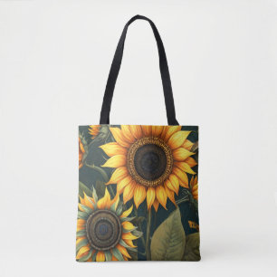 Impressionist Sun Blume künstlerischen Ausdruck Tasche