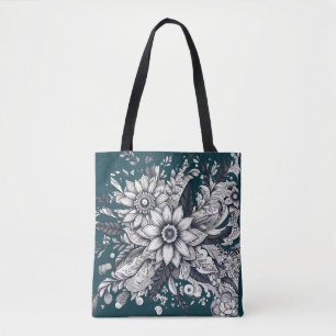 Impressionist Sun Blume künstlerischen Ausdruck Tasche