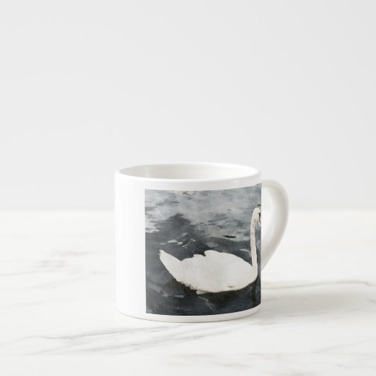 Impressionist Swan Espressotasse (Vorderseite Rechts)