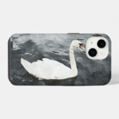 Impressionist Swan iPhone Hülle (Rückseite (Horizontal))