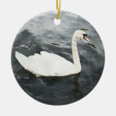 Impressionist Swan Keramik Ornament (Vorne)