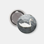 Impressionist Swan Magnet (Vorderseite/Rückseite)
