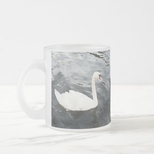 Impressionist Swan Mattglastasse (Links)