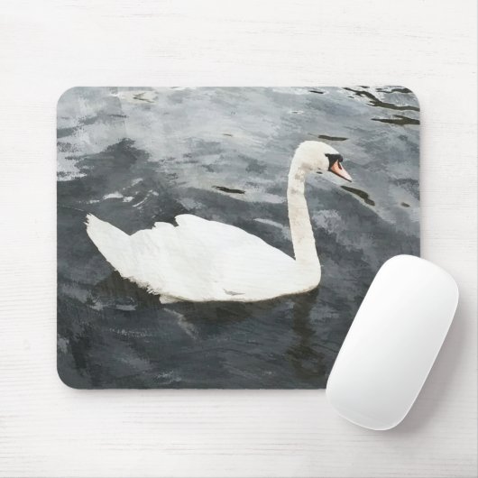 Impressionist Swan Mousepad (Mit Mouse)