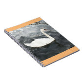 Impressionist Swan Notizblock (Rechte Seite)