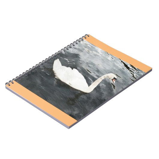 Impressionist Swan Notizblock (Linke Seite)
